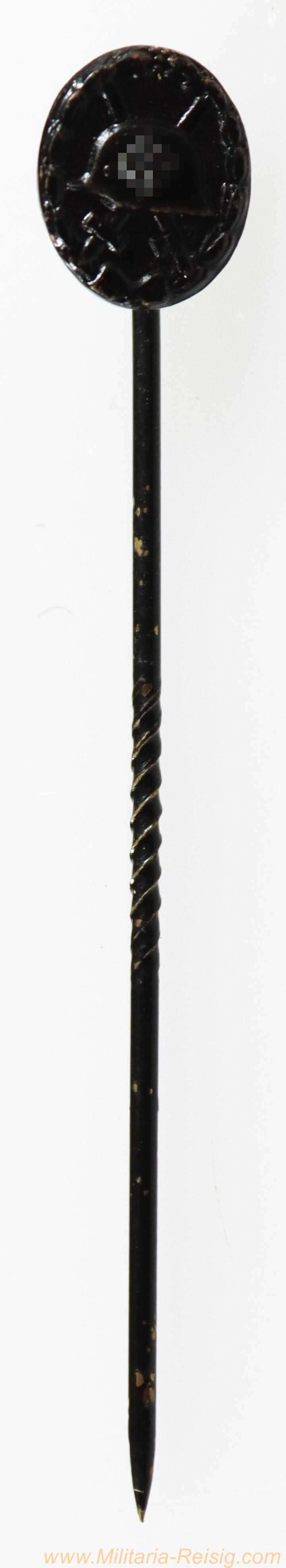 Anstecknadel Verwundetenabzeichen in Schwarz 1939, Hersteller L/14, 9 mm