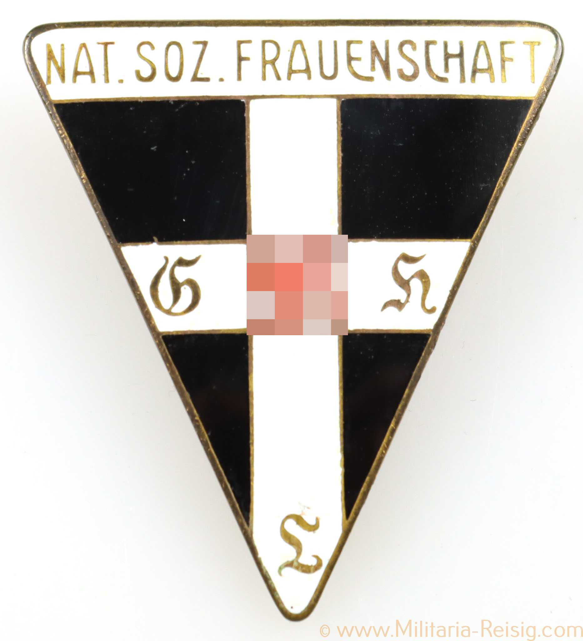 Ansteckbrosche Nat. Soz. Frauenschaft, Hersteller RZM 46, 44 mm