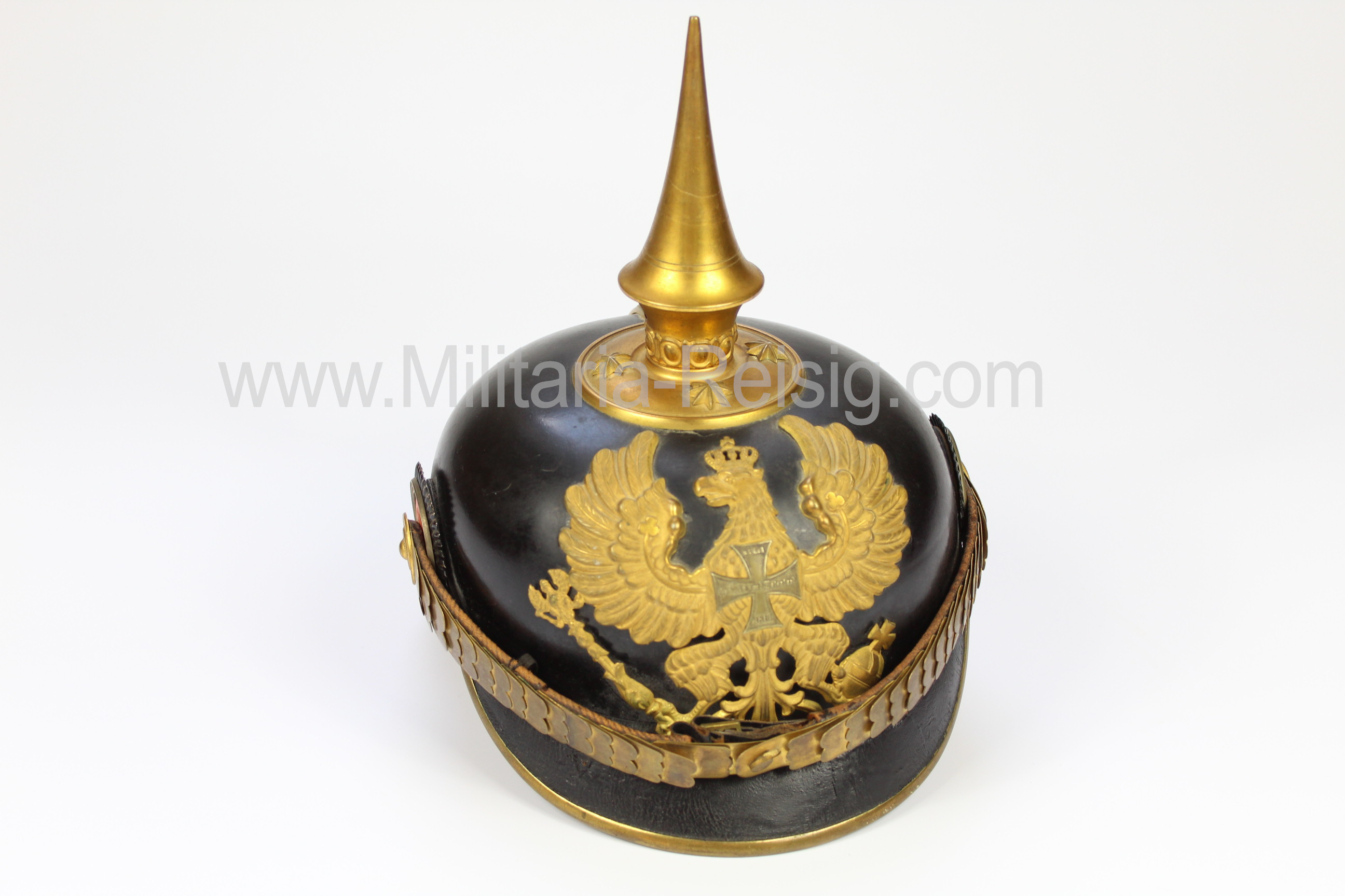 Preussen Pickelhaube Fur Offiziere Der Landwehr Infanterie Militaria Reisig